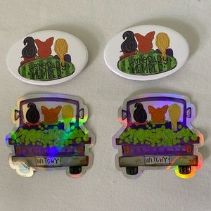 HOCUS POCUS Sanderson Sisters Stickers Pins